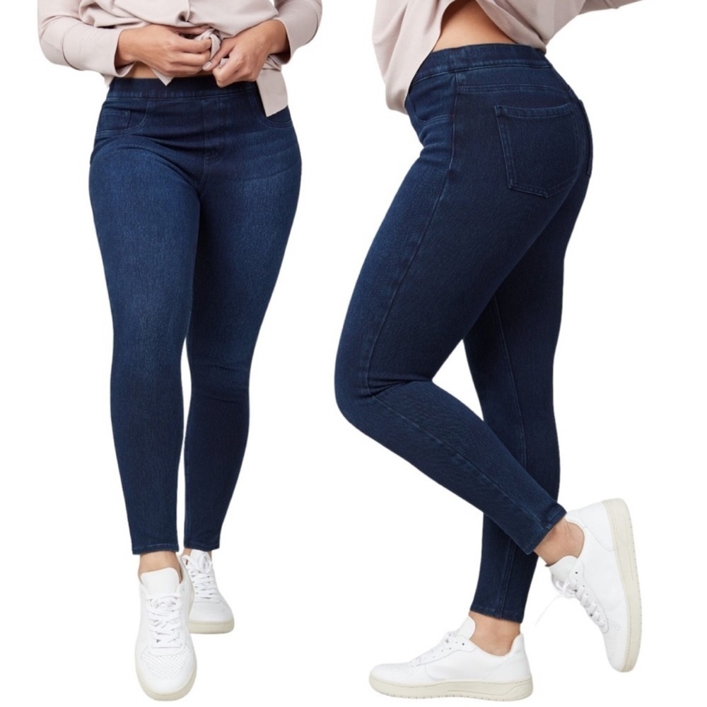 Spanx Jean-Ish Ankle Leggings Twilight Rinse - XL